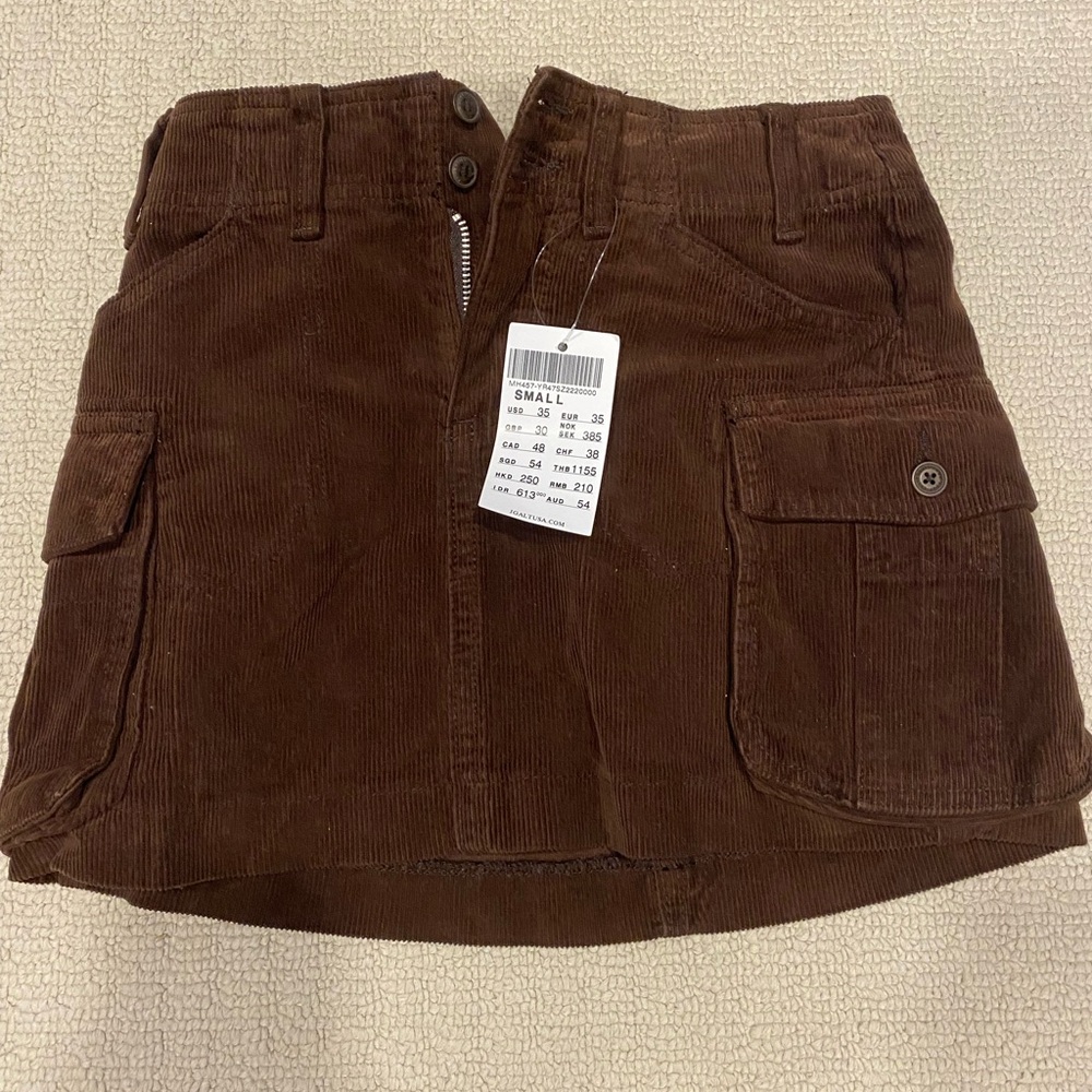 Brandy Melville brown mini skirt